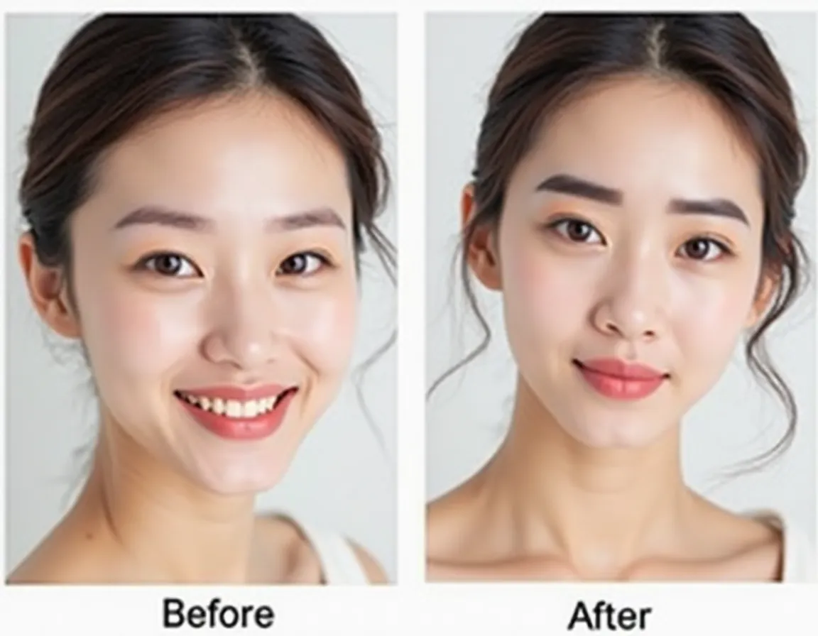 클래식 눈썹 라인 Before & After