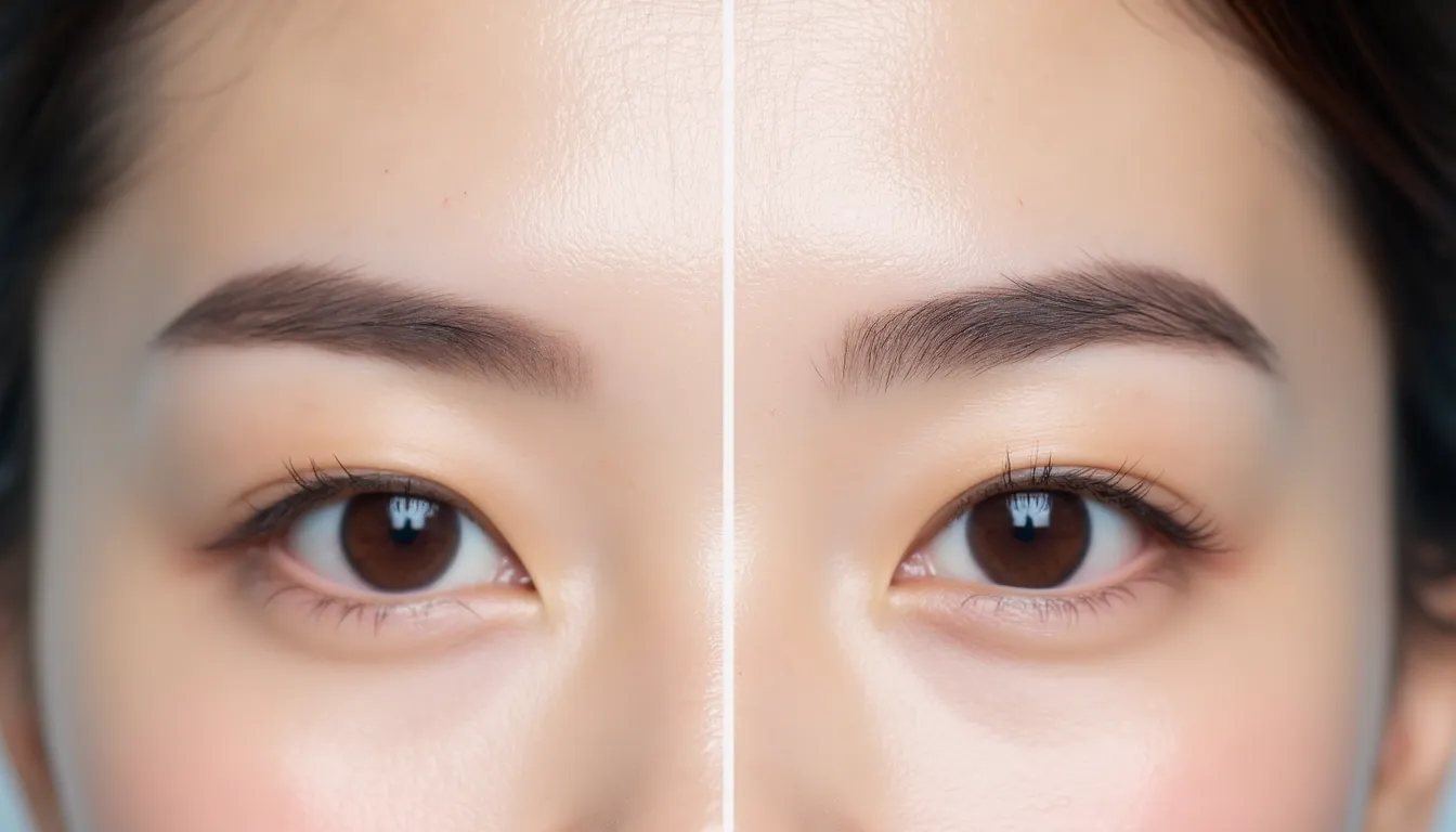 각도형 눈썹 왁싱 Before & After